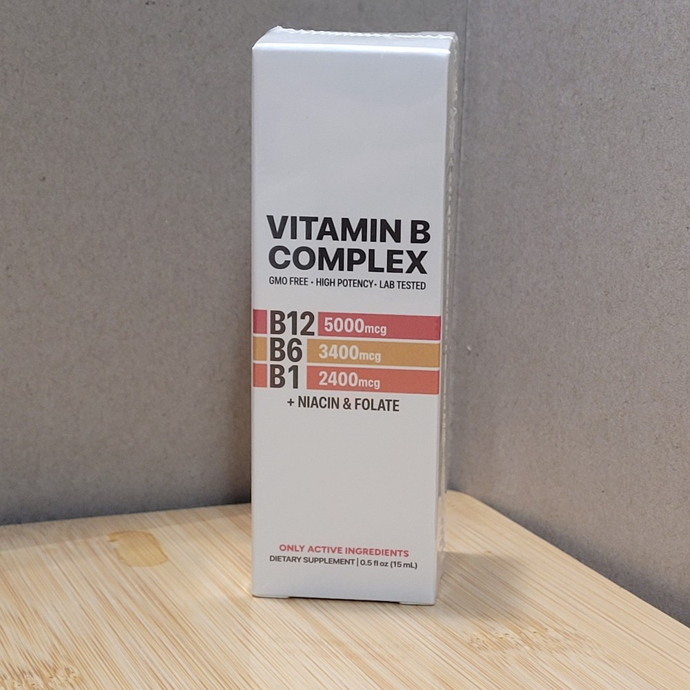 Liquid Methyl B-Complex 15ml – Methylcobalamin B12 B6 Folate – Exp 8/2027