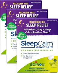 Boiron SleepCalm Unflavored 60 Tabs Each (Pack of 3)