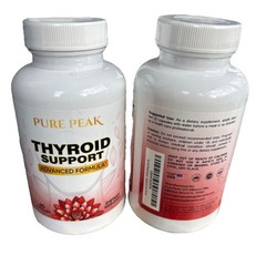 Pure Peak Advanced Thyroid Support Supplement 60 Capsules, 10/27