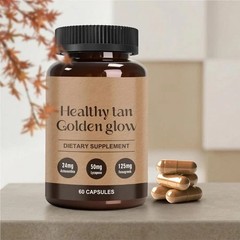 Ourea Carotenoid Golden Glow Tanning Pills (30 Capsules) Tan Pills for Men Women