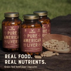 HEART & SOIL – American Liver Supplement – 3000mg – Grass-Fed Beef Liver