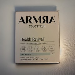 ARMRA Colostrum Health Revival Unflavored 60 Servings 2.1 oz NEW Sealed