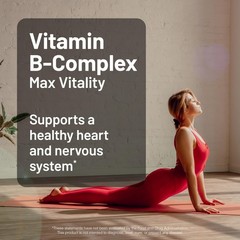 Vitamin B Complex for Women and Men – with Folic Acid Biotin B1 B2 B3 B6 B12 …