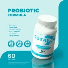 Gutamin 7 Capsules – Digestive Support, Gut Comfort & Balance Supplement -5 Pack