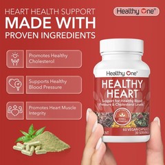 “Support Healthy Cholesterol, Blood Pressure & Circulation – 60 Capsules”