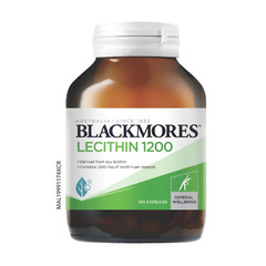 1 x Blackmores Lecithin 1200MG 100’S Cell Growth/Regulatin/Function Plant-based