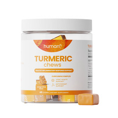 HumanN Turmeric Chews 60ct Curcumin Complex High Absorption Joint Health Orange