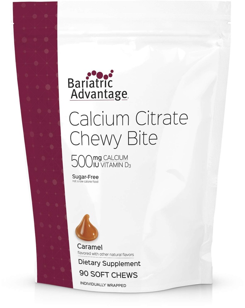 Bariatric Advantage Calcium Citrate Chewy Bites 90 Count Sugar Free Supplement