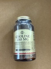 Solgar, Choline 350mg, 100 Vegetable Capsules