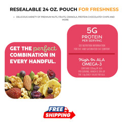 WildRoots Omega Powerhouse Trail Mix 24 oz Best Price Limited Offer