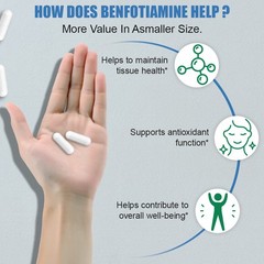 Benfotiamine 300mg 60ct Healthy Blood Sugar Support