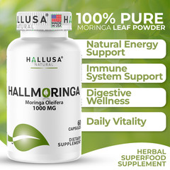HALLMORINGA 1000 MG – Superfood Supplement Skin Health & Immune Support – 60