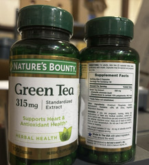 Nature Bounty Green Tea Capsules 315 mg 100 Ct. Herbal Supplement Exp 10/26