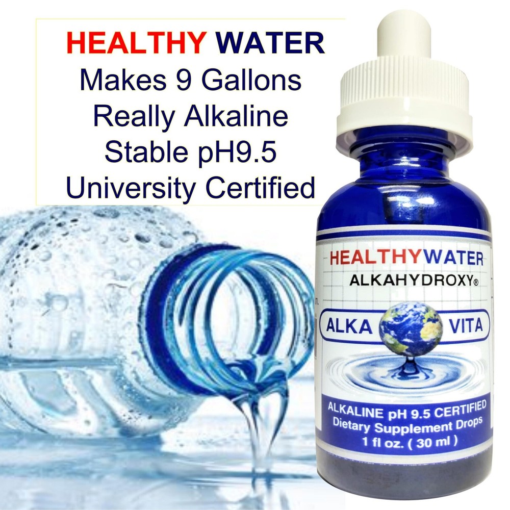 Alkaline Healthy Water 108 Gallon pH9.5 Immune Booster Box 12 Certified ALKAVITA