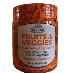 Country Farms Fruits and Veggies Gummies, with Over 40 Farm Fresh Fruits & Ve…