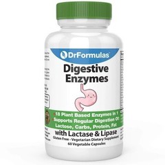 DrFormulas Digestive Enzymes – Bloating & Gas Relief, 60 Capsules