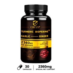 Turmeric Bioperine 2360mg – Triple Strength Highest Potency 95% Curcuminoids