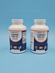 2 Pack -Vitamatic Pumpkin Seed Oil 2000mg Softgel Capsules/serving 360 Softgels