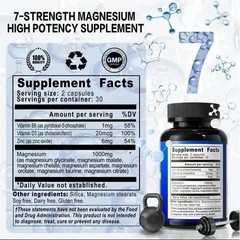 3PCS Viyouth Support 7 Magnesium Capsules 180Count Sleep Combination Bone Health