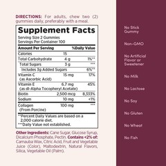 Nature’s Bounty Hair Skin & Nails Collagen Pectin Gummies 200 ct Tropical Citrus