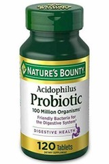 Acidophilus Probiotic Nature’s Bounty Supplement Digestive Health 120 tablets