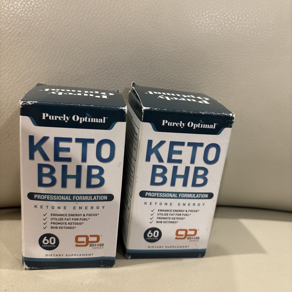 2 Pk ~ Purely Optimal Keto BHB Advanced Formulation Ketone Energy 60 Ct