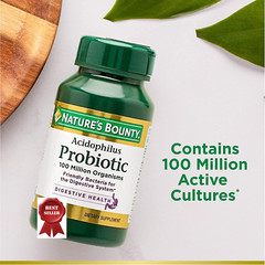 PROBIOTIC Acidophilus, 100 million cfu, Digestive Health, 100 Vegetarian Tablets