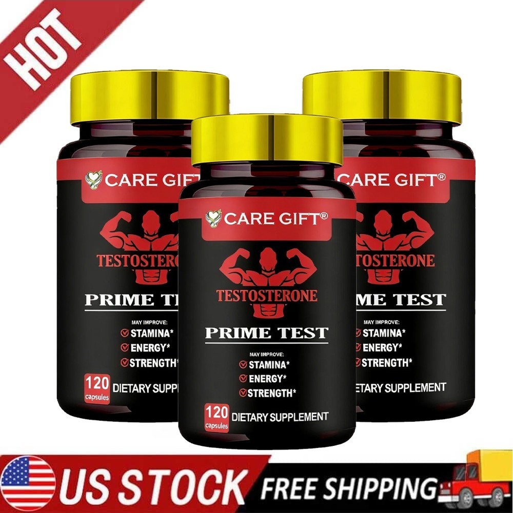 TESTOSTERONE Booster Test Natural Stamina Endurance,360capsules- (3 Pack)