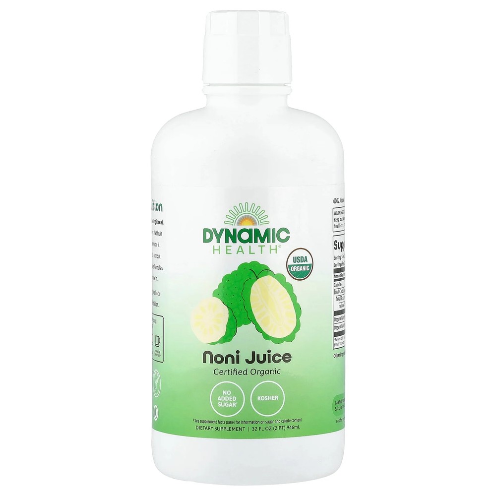 2 X Dynamic Health, Certified Organic Noni Juice, 32 fl oz (946 ml)