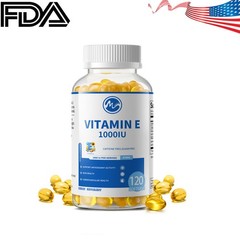 Vitamin E 670 mg (1000 IU) dl-Alpha, Dietary Supplement for Antioxidant Support