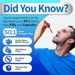 L-Arginine L-Citrulline Drops Liquid, L-Arginine for Men with Boron and Zinc, Hi