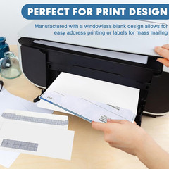 1000 Pack #10 Single Left Window SELF Seal Security Envelopes, Designed for Quic