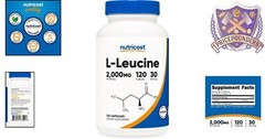 High-quality L-leucine 2000mg, 120 Non-gmo Vegetarian Capsules for Recovery