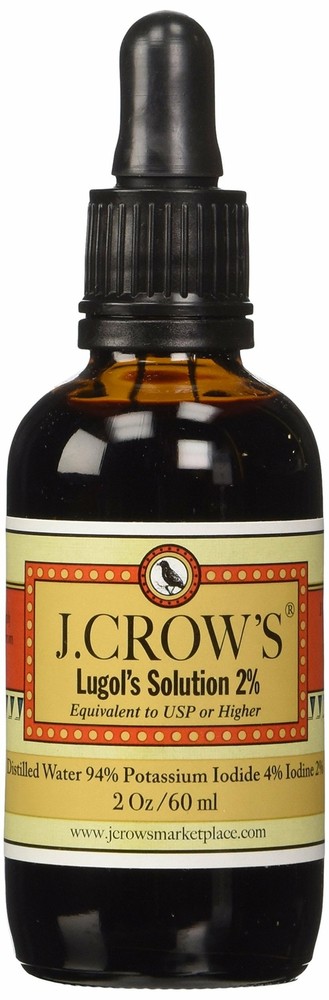 2-Pack J.Crow’s Lugol’s Iodine Solution, 2 oz