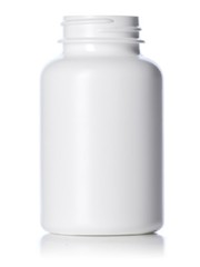 Plastic Bottles Set of 12 HDPE 225cc pill packer bottle. With caps and seals.