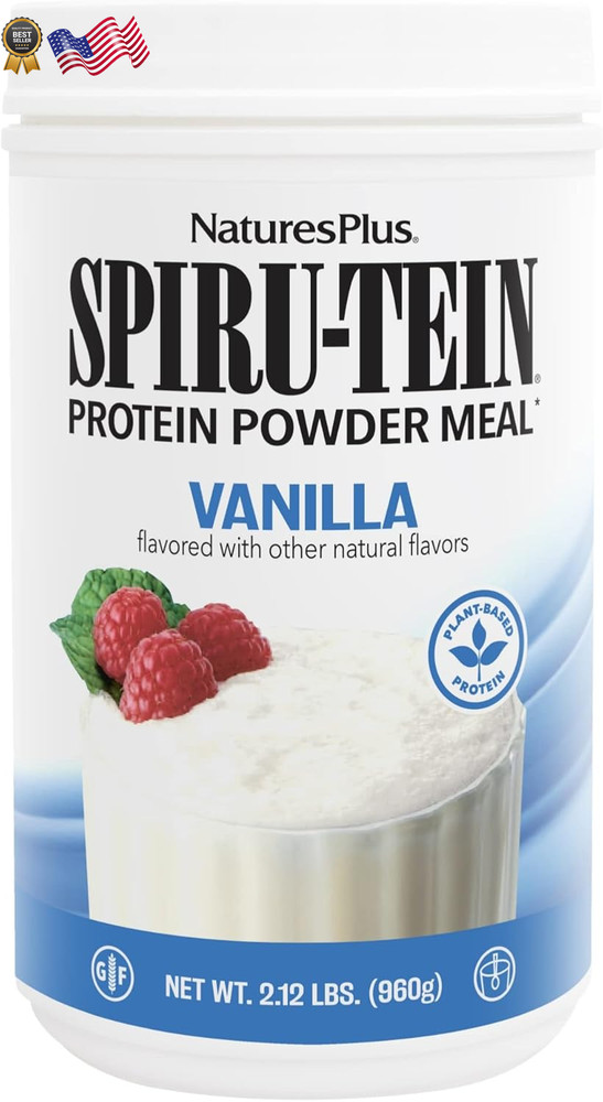 Naturesplus SPIRU-TEIN Vanilla 2.12 Lbs Spirulina Protein Powder Vitamins