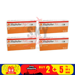 4 X Original MALTOFER FOL CHEWABLE TABLETS 30’S For Iron Deficiency