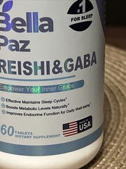 Maysex Bella Paz Reishi GABA Supplement * Metabolism Sleep Stress * 60ct Tablets