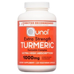 Qunol Extra Strength Tumeric Curcumin Complex 1000mg 120 Capsules