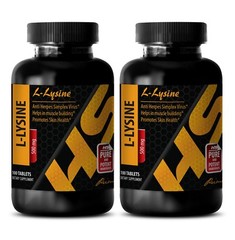 amino acid pills – L-LYSINE 500mg – herpes simplex – 2 Bottles
