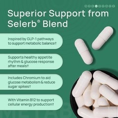 Selerb Metaburn – Chromium, B12 & Berberine HCl, 60 Caps for Nutrient Support