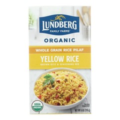 Lundberg Family Farms Organic Whole Grain Yellow Rice – Case of 6 – 6 oz.