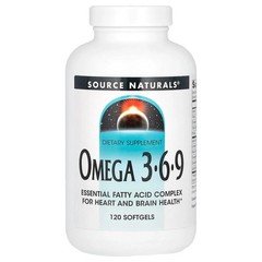 2 X Source Naturals, Omega 3-6-9, 120 Softgels