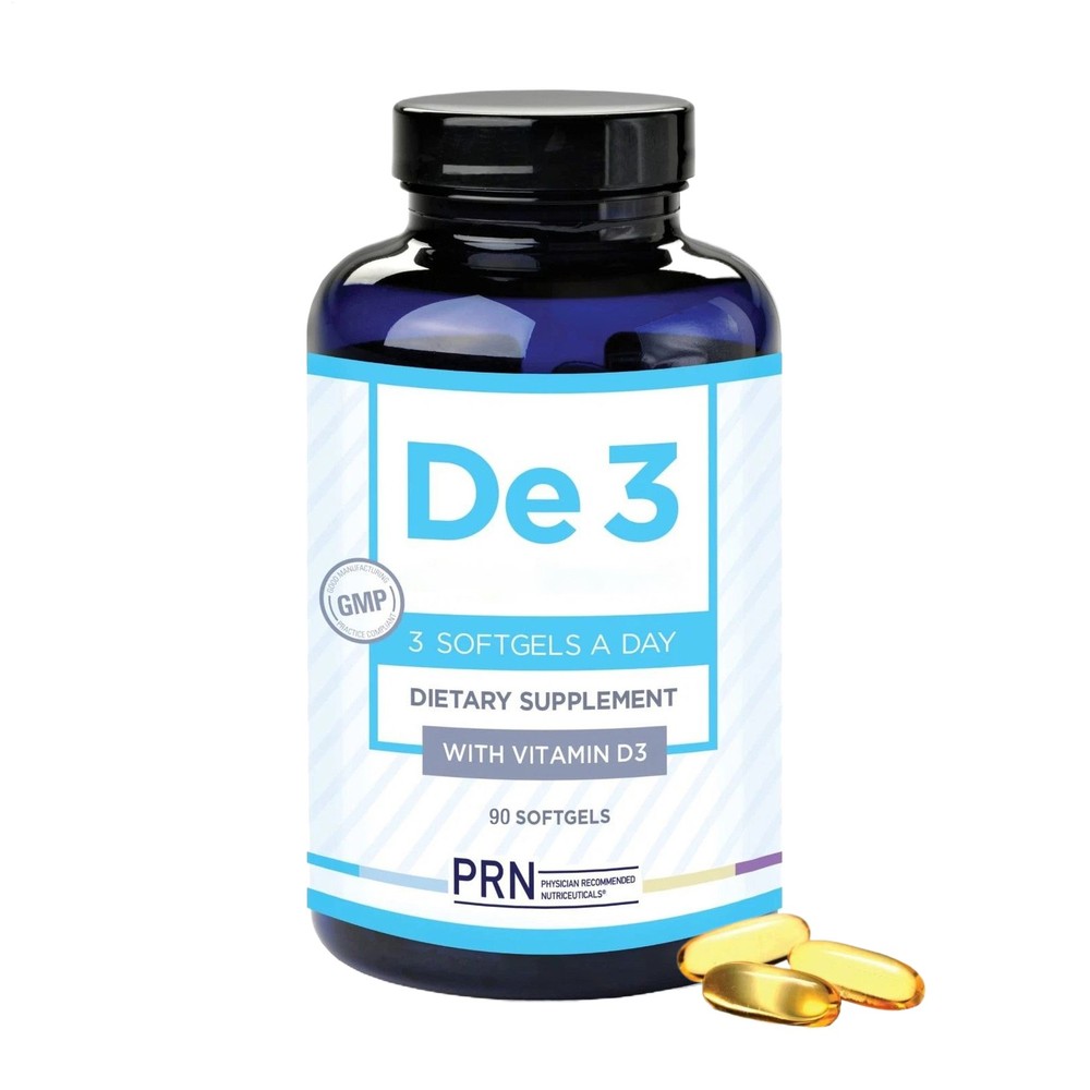 PRN De3 Dry Eye Omega Supplement, Nutritional Help for Dry Eyes 90 Softgels