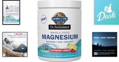 Dr. Formulated Whole Food Magnesium – Raspberry Lemon, 14.9 oz Relaxation Powder