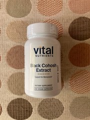 NEW Vital Nutrients Black Cohosh Extract 250mg 60 Vegan Capsules