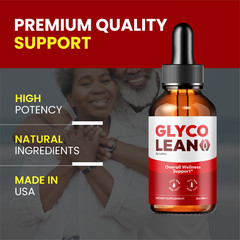 Glyco Lean Drops GlycoLean Liquid Supplement Healthy Circulation Gotas (60Ct)