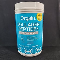 Orgain Collagen Peptides +Probiotics Grass Fed 20g Collagen Unflavored 1.6lb New