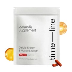 Time-Line Longevity Supplement Mitopure Urolithin A 60 Softgels