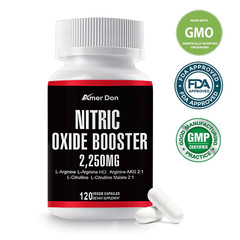 240 Nitric Oxide Booster Supplement L-Arginine Capsule L-Citrulline Pills Cap